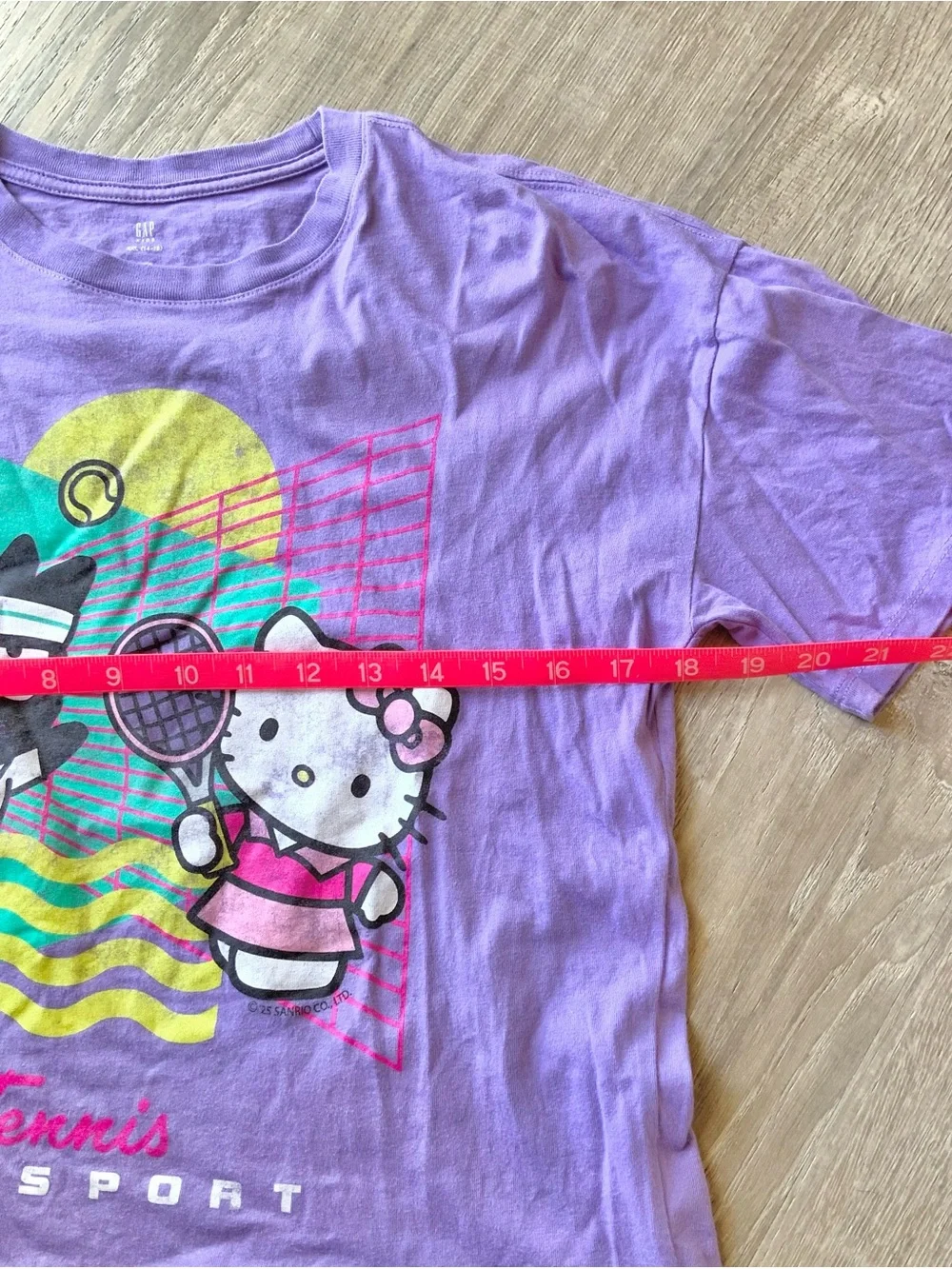 GAP Kids Hello Kitty Tennis Sport Cropped Tee Girls XXL 14/16